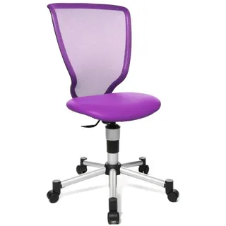 Topstar 71487S07 Titan Junior, Schreibtischstuhl, Kinderdrehstuhl, Jugenddrehstuhl, Netzrückenlehne und Bezugsstoff lila