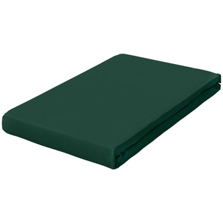 Pure Topper Baumwolle 90 x 190 - 100 x 220 cm green deep