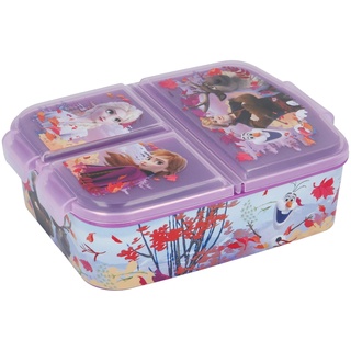 Stor Frozen 2 (Disney) | Sandwich-Box für Kinder mit 3 Fächern - Snack-Halter - dekorierte Lunch-Box