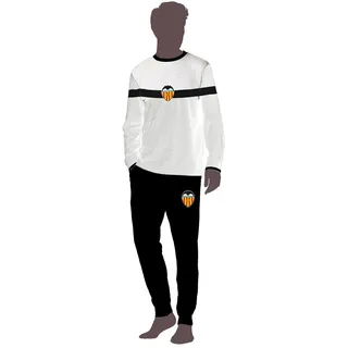Valencia Cf Langarm-pyjama - White / Black - S