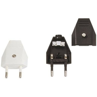 Bachmann Euroflachstecker sw, m.Schraubanschl. 900.002