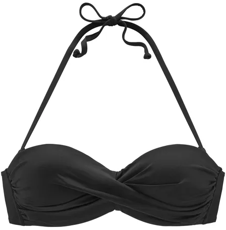 Bild von Bügel-Bandeau-Bikini-Top »Italy«, schwarz