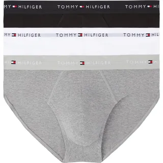 Tommy Hilfiger 3P BRIEF DTM Mid Hthr / Black / Th Wht XXL 3er Pack