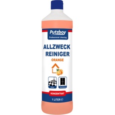 PUTZBOY Allzweck Reiniger Orange - Konzentrat - Universalreiniger für Böden und Oberflächen - 1 Liter - Made in Germany