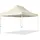 3x4,5m Stahl Faltpavillon, ohne Seitenteile, creme - Creme