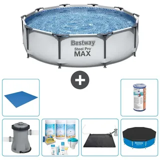 Bestway Steel Pro MAX Rund - 305x76 cm - 7-teilig S21666 - Grau