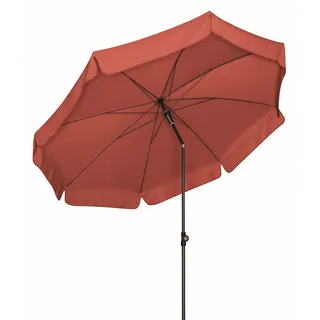 Doppler SUNLINE III Gartenschirm knickbarer Sonnenschirm rund terracotta Durchmesser 200cm