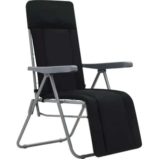 VidaXL 44319, Terrasse, Gepolsterter Sitz, Baumwolle, Polyester, Schwarz, 580 mm, 730 mm - Schwarz