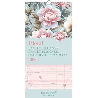 ALPHA EDITION GmbH & Co. KG Floral Familienplaner Gelb 2026