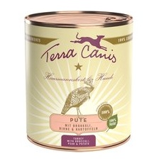 6x800g Terra Canis Hrană umedă câini - Curcan cu legume