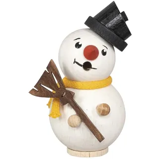 SAICO Mini Rauchfigur/Räucherfigur - Schneemann -Höhe von 8 cm - EIN charmantes Stück traditioneller Handwerkskunst - liebevoll gestaltete Räucherfigur - Made in Germany