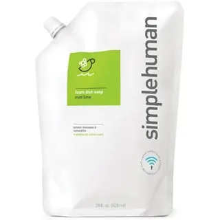 Simplehuman 828 ml Schaumgeschirrspülmittel Nachfüllpackung, Minze Limette
