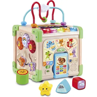 Vtech Motorikwürfel Interaktiver Holz-Spielwürfel mehrfarbig