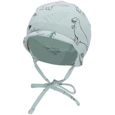 Sterntaler Baby Jungen Schirmmütze Baby Schirmmütze Dinosaurier - Schirmmütze Baby, Baby Mützen - aus Jersey Baumwolle mit Print - grün, 45