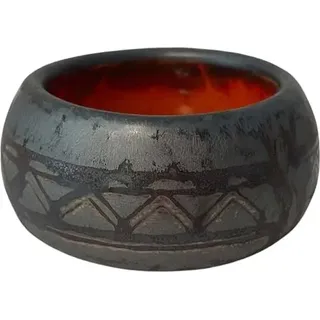 Servierschale Servierschüssel Schüssel Salatschüssel KERA KERAMIK KECZI Bernstein 100 ml Schale HOMLA - Orange