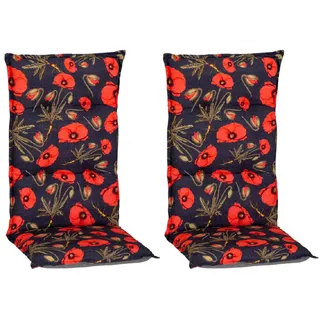 BEO Sitzauflage 2 St. 40 x 40 x 5 cm rot