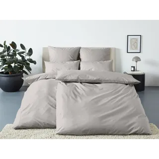 LeGer Home by Lena Gercke Anisa unifarben Grau 155 x 220 cm + 2 x 80 x 80 cm