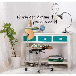 KOMAR »Disney You can do it 50 x 70 cm | Wandtattoo, Wandbild, Wandsticker, Kinderzimmer,
