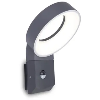 Wand-Led-Leuchte Meridian Pir Ip54 Dunkelgrün - Grau