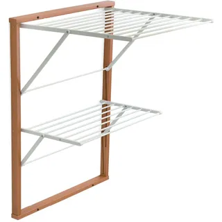 Arredamenti Italia Wandmontierter Kleiderständer, Holz, Kirsche, APERTO:P63 x L69 x H80 cm, CHI.: P3 x L69 x H95 cm