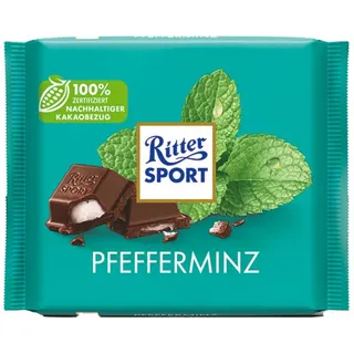Ritter Sport Pfefferminz Halbbitterschokolade 100 g