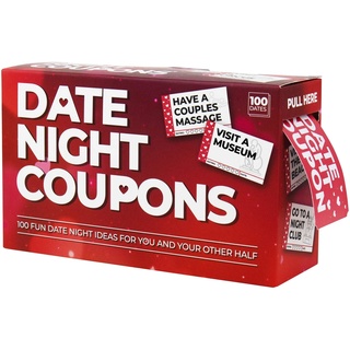 Gift Republic 100 Date Night Spielkarten Weiss/Rot 15 x 9 x 5 cm