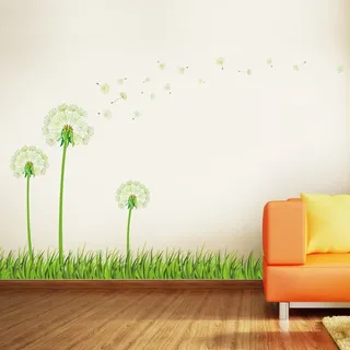 Walplus Wandaufkleber Leuchtet Im Dunkeln Löwenzahn Abnehmbare Selbstklebend Wandbild Kunst Aufkleber Home Dekoration Wohnzimmer Schlafzimmer Büro Tapete Kinderzimmer Geschenk