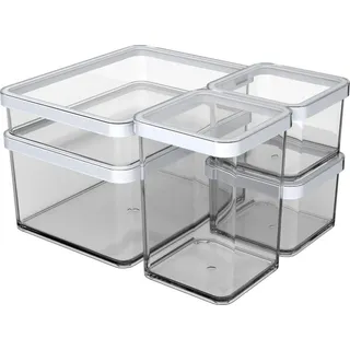 Rotho Premium Vorratsdosen-Set LOFT 5 tlg. transparent