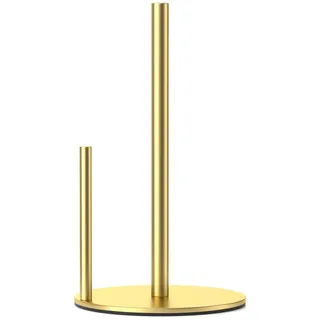 Golden KüChenrollenhalter Arbeitsplatte Papierrollenhalter Stehend KüChenrollen Halter, Premium-Edelstahl KüChenpapierhalter FüR Zuhause Mit Gewichteter Basis, KüChe KüChenrollen Organisieren