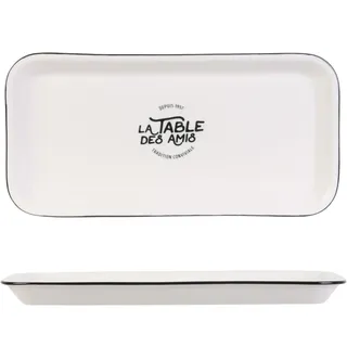 COOK CONCEPT KA4597 Teller, 34 x 16,5 cm, Art De La Table Salatschüssel, Glas, Porzellan, Keramik