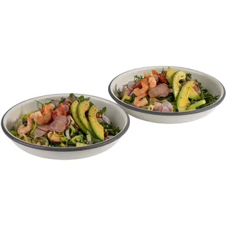 APS Tiefe Teller Ø 22 cm cremeweiß 2er Set