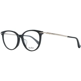 Max Mara Damen Brille MM5064-D 001 Schwarz Full Rim Kunststoff Runde Rahmen 53m