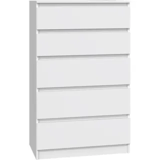 Selsey Kommode Weiß, Holzwerkstoff, 5 Schubladen Rechteckig, 70x109.5x40 cm Wohnzimmer, Kommoden - Sideboards, Highboards