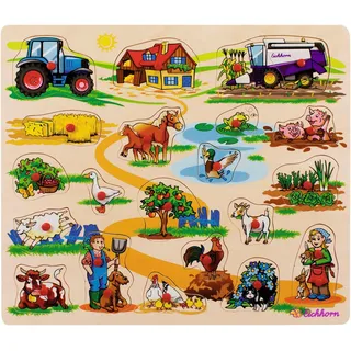 Eichhorn Steckpuzzle Bauernhof (23 Teile)