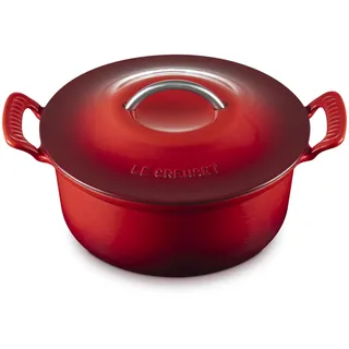 Le Creuset Modern Heritage Rundauflaufform aus Gusseisen, Cerise