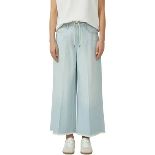 Weite Jeans S.OLIVER "Jeans Suri", Damen, Gr. 36, N-Gr, blau (light blau), Denim/Jeans, Obermaterial: 61% Lyocell, 39% Baumwolle, unifarben, weit lang, Jeans Weite Jeans, im Five-Pocket Style