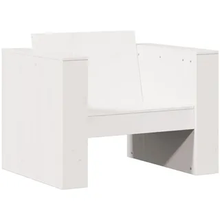 vidaXL Gartensessel 79 x 60 x 62 cm braun/weiß