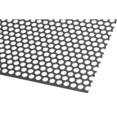 RS PRO Edelstahlblech Perforiert, 500mm x 500mm x 0.55mm, 316, Packung a 2 Stück