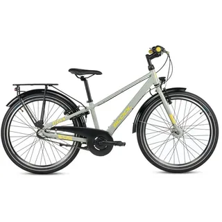 s'cool junior bikes - fahrräder für kinder und jugendliche S'cool troX 24 Zoll RH 0 cm Grau/Gelb