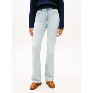 Bootcut-Jeans TOMMY HILFIGER "DNM TAM BOOTCUT RW", Damen, Gr. 34, Länge 32, tam, Denim/Jeans, Obermaterial: 99% Baumwolle, 1% Elasthan, unifarben, regular fit, Jeans Bootcut-Jeans