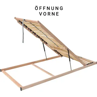 Betten-ABC Madera Lattenrost für Bettkastenfunktion 28 Federleisten, Birkenschichtholz Größe 100 x 200 cm, Farbe Öffnung Vorn