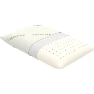 Unyqoos® ergonomisches Nackenstützkissen – orthopädisches Memory‐Schaum Kopfkissen, 12×40×68 cm (H×B×L), 12 cm Höhe, waschbarer Bezug, 100% 45D PU - Beige