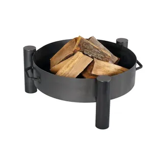 Gardener runde, stabile Feuerschale mit Griffen | Ø70cm x H 30cm