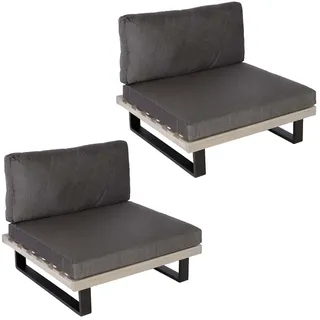 Mendler HWC-H54 Garten-Sessel 2er-Set 0 x 0 x 0 cm grau