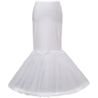 HIMRY Damen Kx_tkb0020-white Unterrock, Weiß, Einheitsgröße EU