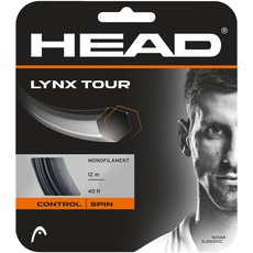 HEAD Unisex-Adult Lynx Tour Tennis-Saite, Schwarz, 1.30 mm / 16 g