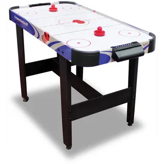 CARROMCO Airhockey Crosscheck-XT Air Hockey Spielfeld inkl. Puck Pusher 132 x 61 x 79 cm, – Hochglanz