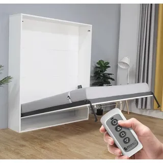 Elektrisches Schrankbett Bett Wandbett Fernbedienung Schränke Betten Schrank Neu - Weiß