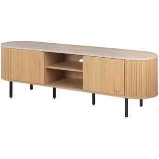 Mid.you Lowboard , Eichefarben , Metall , 160x52x40 cm , stehend , Wohnzimmer, TV Möbel, Lowboards, Lowboards stehend