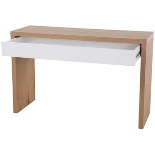 Svita Schreibtisch Angular Eiche-Optik / Weiß